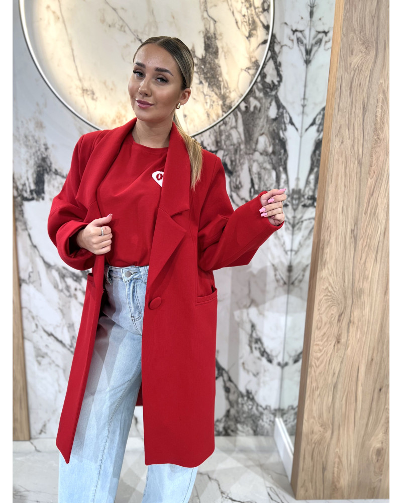 Płaszcz dresowy By o la la...! red kiss