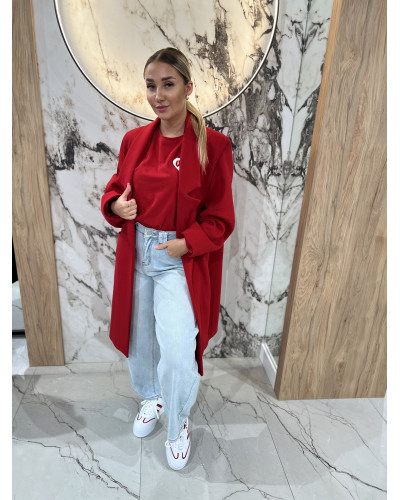 Płaszcz dresowy By o la la...! red kiss