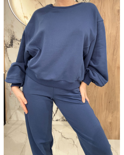 Bluza z bufiastym rękawem By o la la...! denim