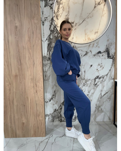 Bluza z bufiastym rękawem By o la la...! denim