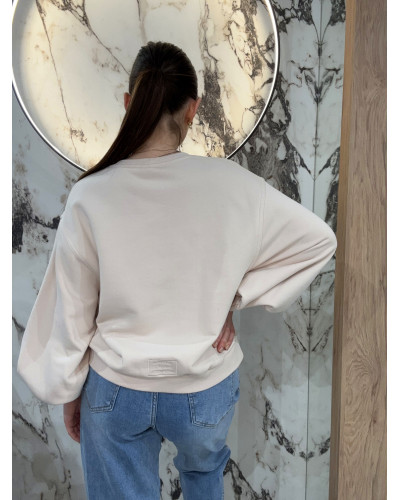 Bluza z bufiastym rękawem By o la la...! nude