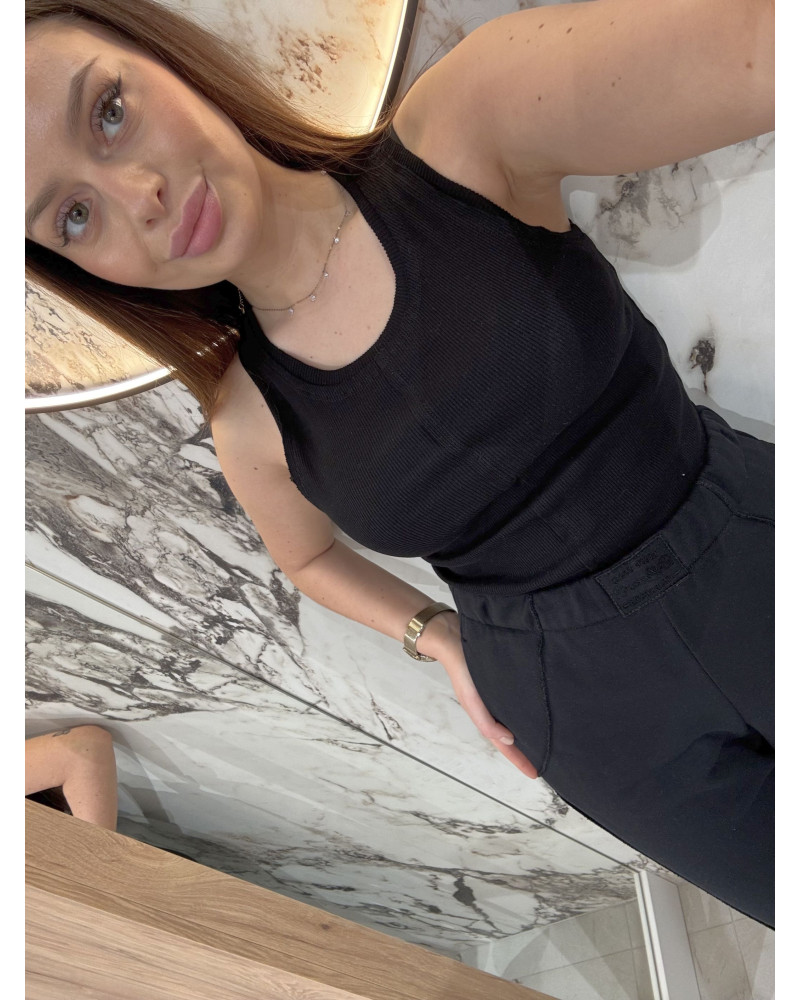 Bokserka z przeszyciem By o la la...! czarna