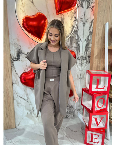 Bokserka z przeszyciem By o la la...! kakao