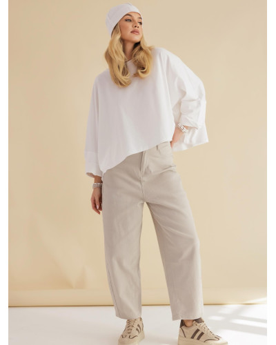 Spodnie jeansowe balony By o la la...! nude