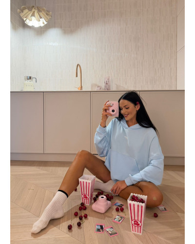 Bluza z kapturem La Milla błękitna