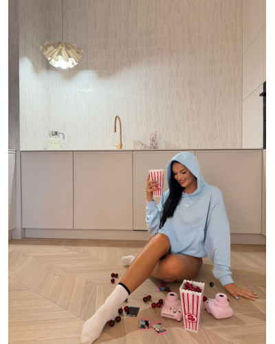 Bluza z kapturem La Milla błękitna