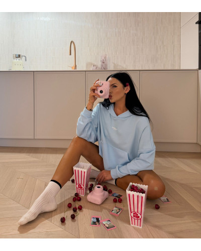 Bluza z kapturem La Milla błękitna