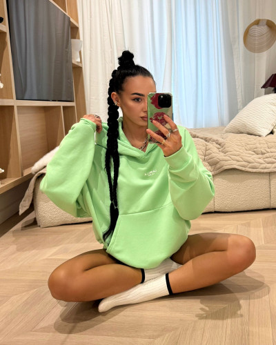 Bluza z kapturem La Milla jabłuszko