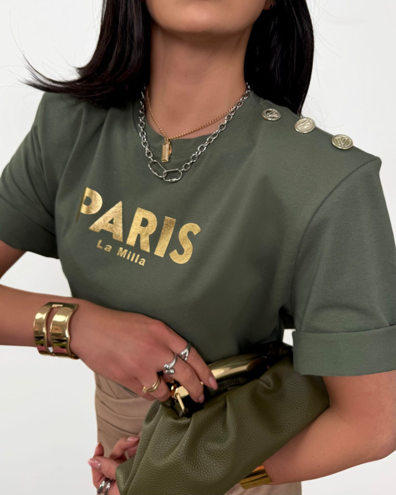 T-Shirt La Milla Paris khaki