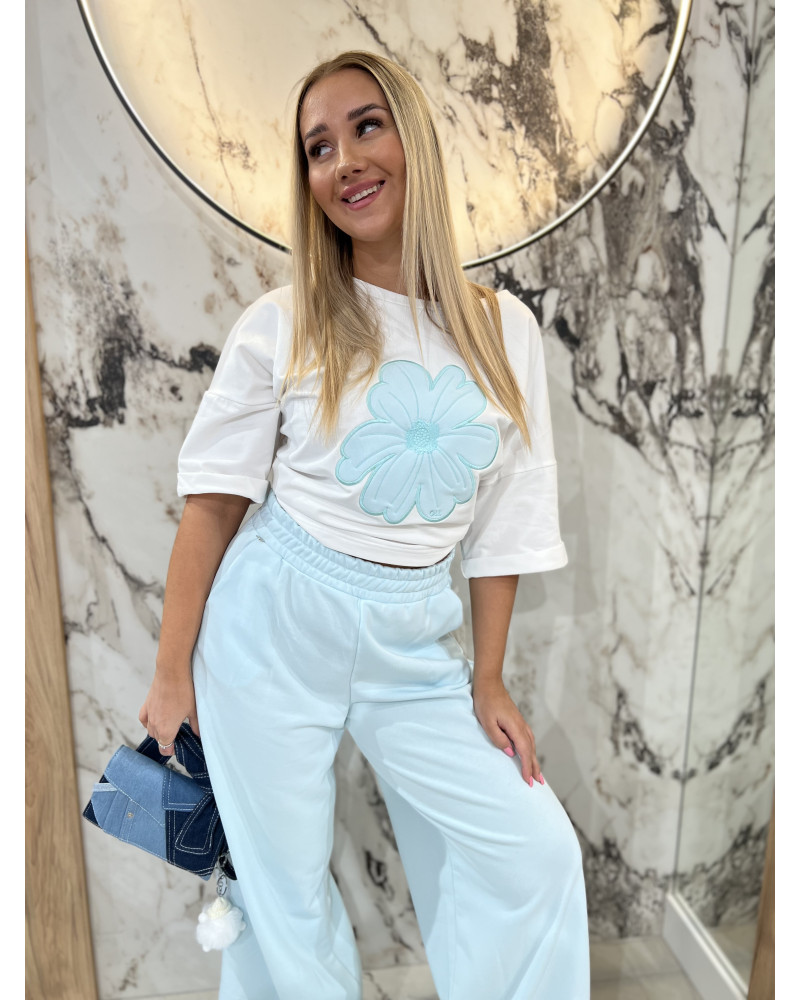 T-shirt stokrotka By o la la...! blue mint