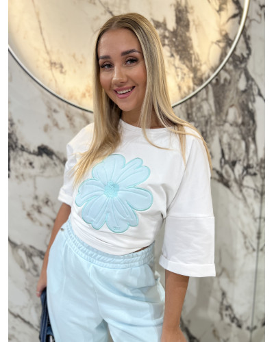 T-shirt stokrotka By o la la...! blue mint