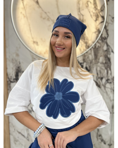 T-shirt stokrotka By o la la...! denim