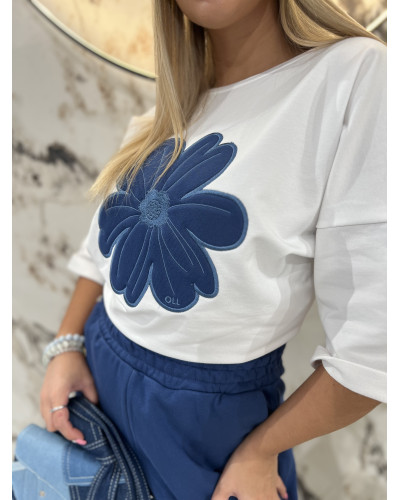 T-shirt stokrotka By o la la...! denim