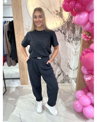 T-shirt BOHO By o la la...! czarny