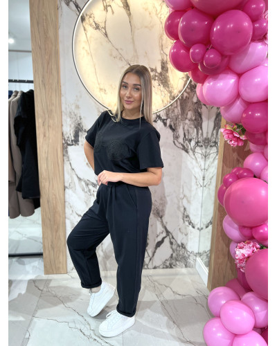 T-shirt BOHO By o la la...! czarny