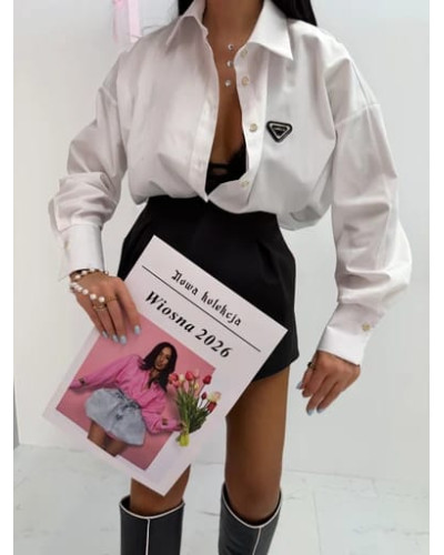 Koszula z logo La Milla biała