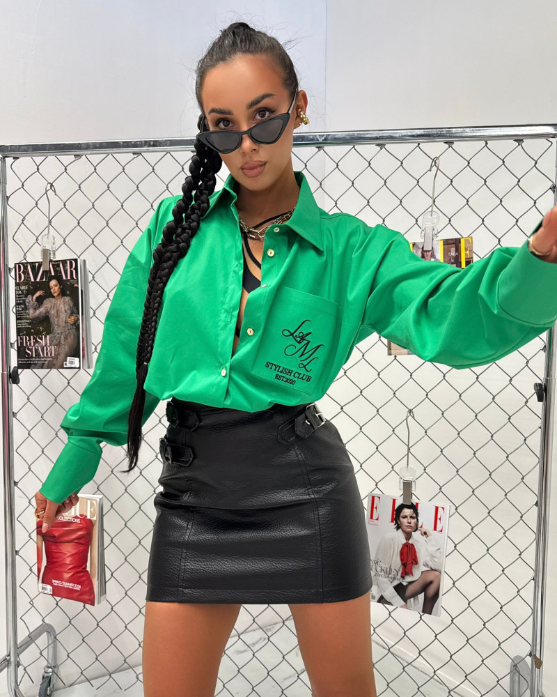 Koszula haft La Milla zielona