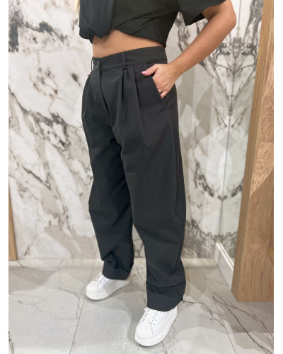 Spodnie drelichowe balony By o la la...! czarne