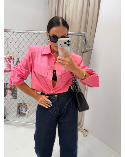 Koszula kołnierzyk La Milla różowa