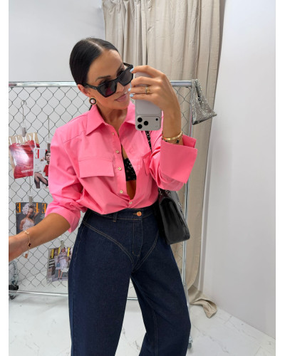 Koszula kołnierzyk La Milla różowa