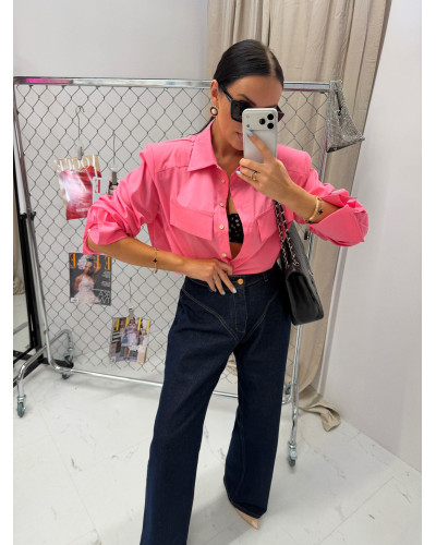 Koszula kołnierzyk La Milla różowa