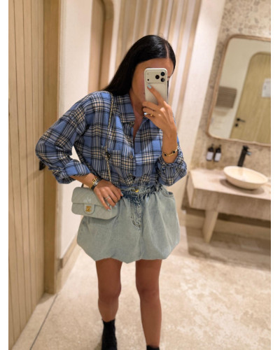 Koszula flanelowa La Milla niebieska