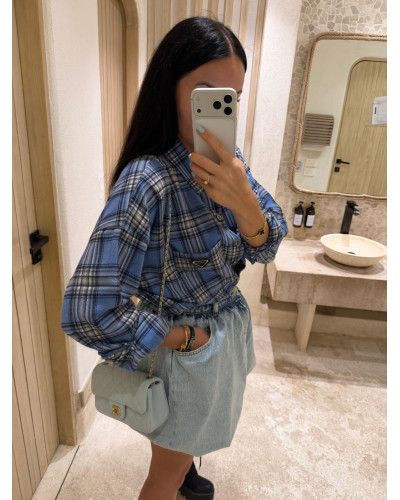 Koszula flanelowa La Milla niebieska