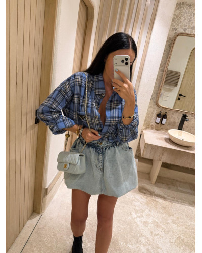 Koszula flanelowa La Milla niebieska