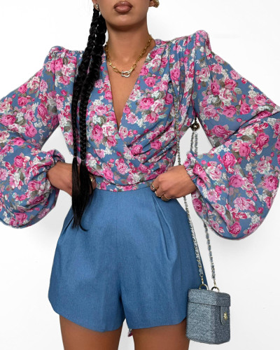 Koszula wiązana La Milla w kwiaty