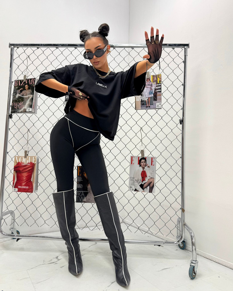 Legginsy stringi La Milla czarne