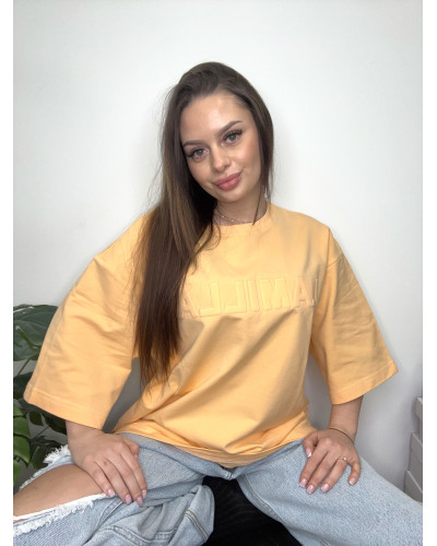 T-shirt oversize La Milla pomarańczowy