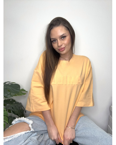 T-shirt oversize La Milla pomarańczowy