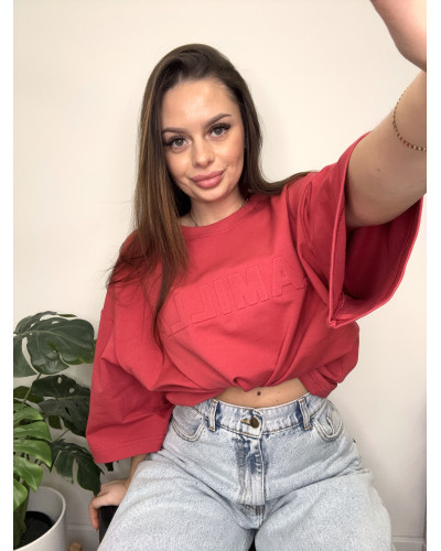 T-shirt oversize La Milla ceglany