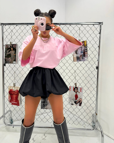 T-shirt oversize La Milla różowy