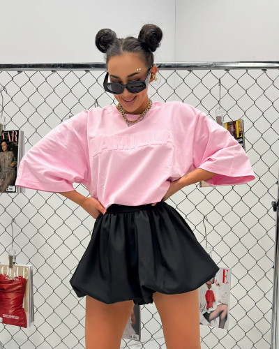 T-shirt oversize La Milla różowy