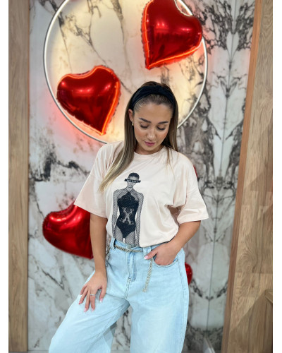 T-shirt modelką By o la la...!  nude