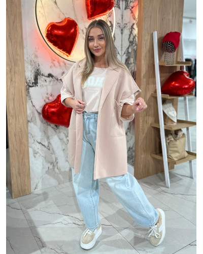 Kamizelka dresowa By o la la...! beżowa