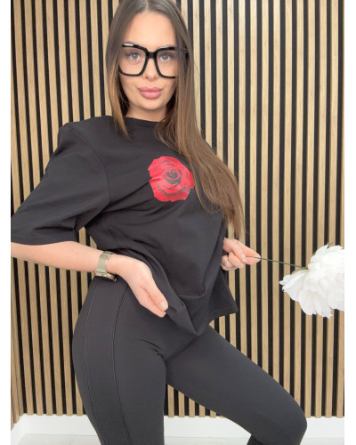 Legginsy z lamówką La Milla czarne