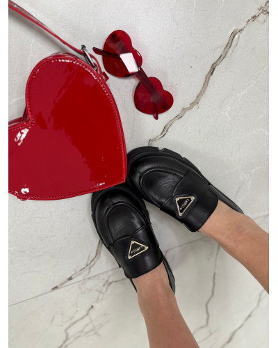 Loafersy La Milla czarne