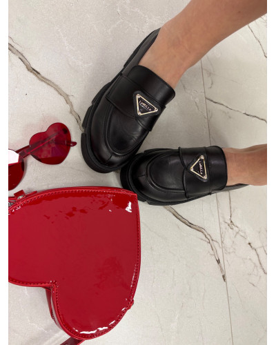 Loafersy La Milla czarne