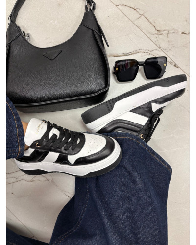 Sneakersy La Milla czarno-białe