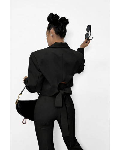 Marynarka La Milla czarna z kokardą