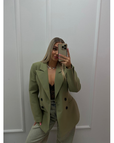 Marynarka taliowana EMO oliwkowa