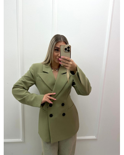 Marynarka taliowana EMO oliwkowa