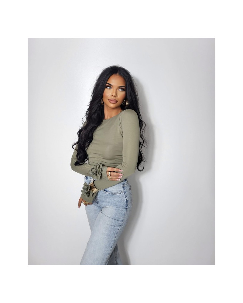 Bluzka ROSE oliwkowa