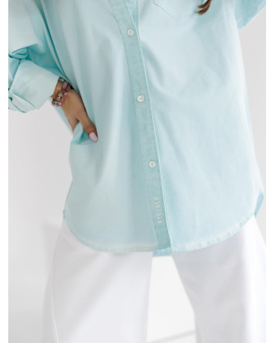 Koszula jeansowa By o la la...! Garments blue mint