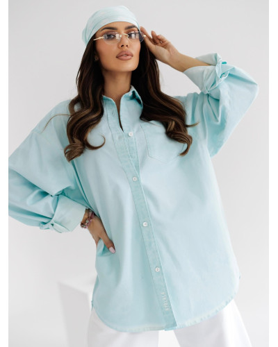 Koszula jeansowa By o la la...! Garments blue mint