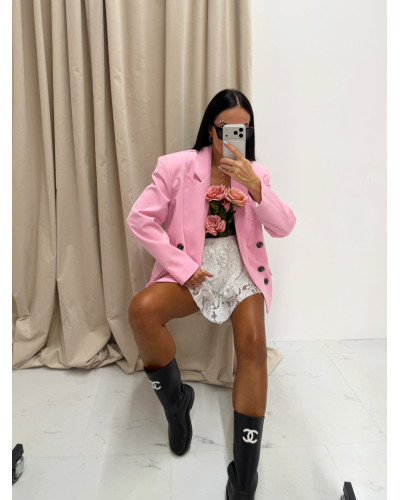 Marynarka dwurzędowa La Milla różowa