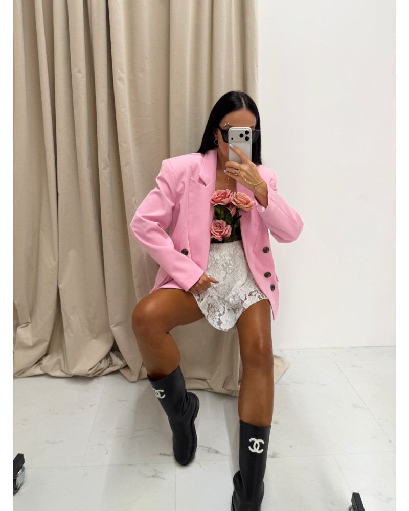 Marynarka dwurzędowa La Milla różowa