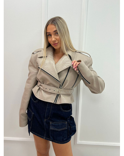 Ramoneska z paskiem La Milla beżowa